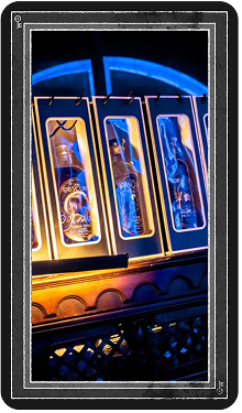 Spirit bottles display