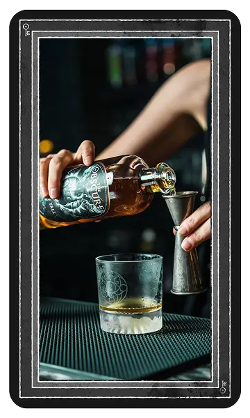Spirit bottles display