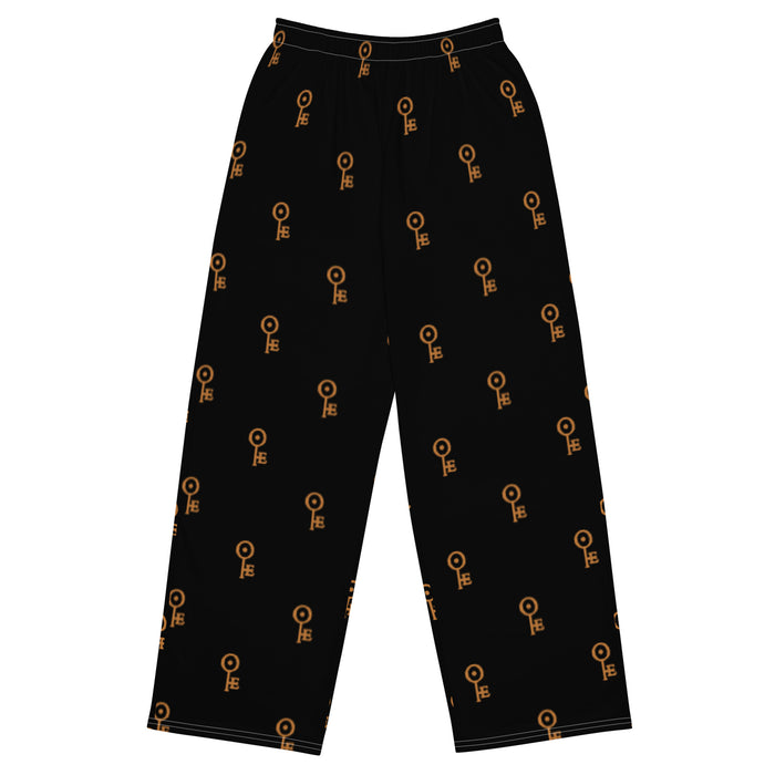 Cozy Club key print wide-leg pjs